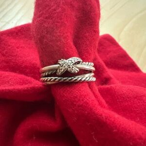 David Yurman X Collection Ring with Diamonds